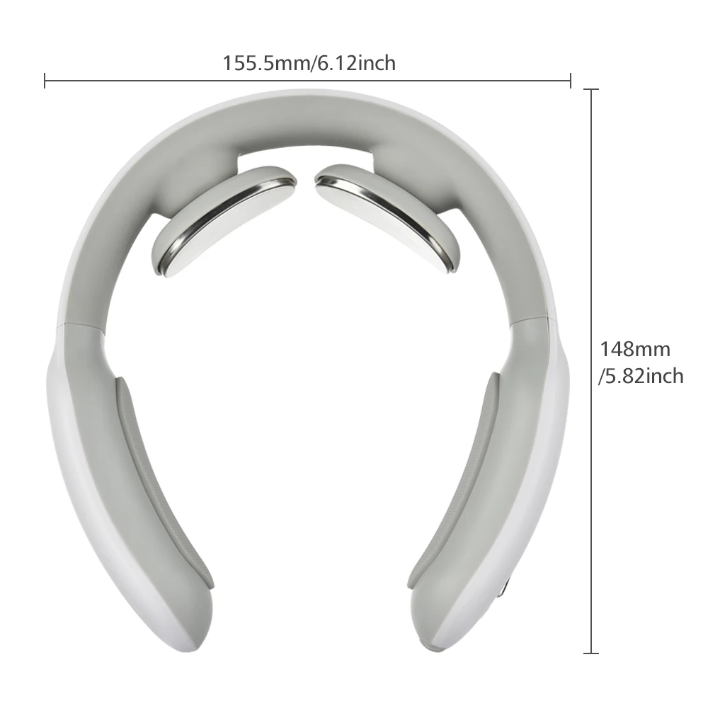 

Smart Electric Neck and Shoulder Massager Infrared Heating Magnetic Therapy Pulse Pain Relief Relaxation Vertebra Physiotherapy