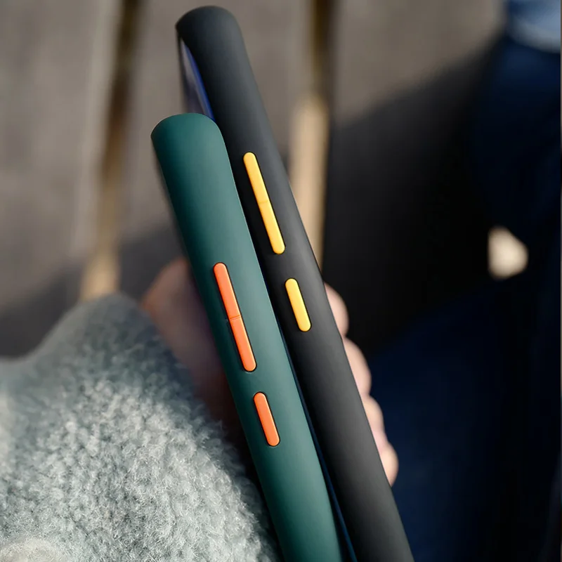 For Xiaomi Poco X3 Pro F3 Case Simple Frame Matte Armor Phone Case on Pocophone Pocco Poko Poxo Poko X3 NFC M3 Pro Clear Cover