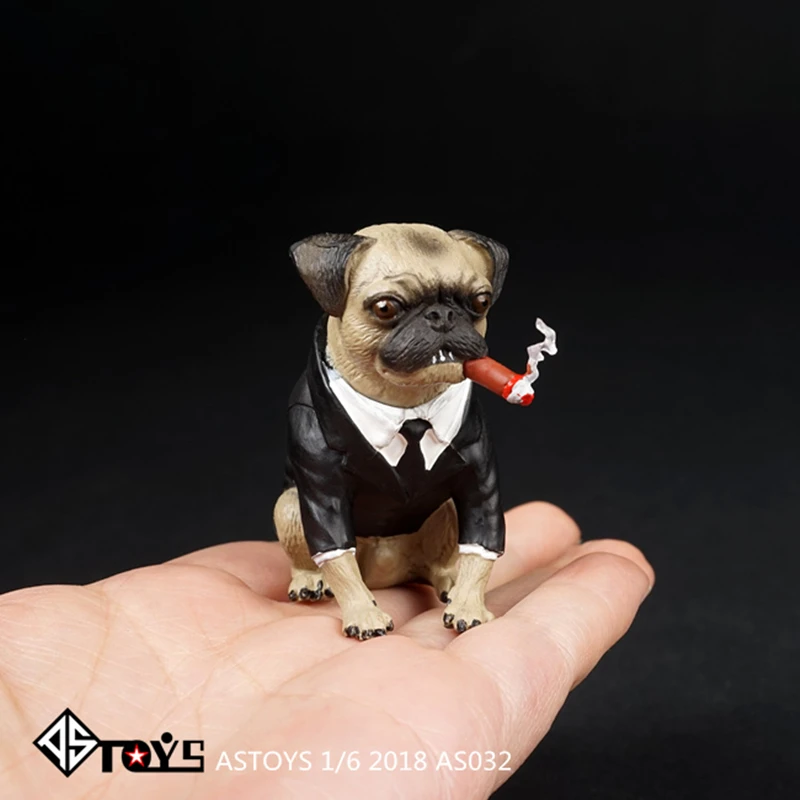 Масштаб 1/6 Starling сигара собака питомец фигурка животного сцена для мужчин в черном