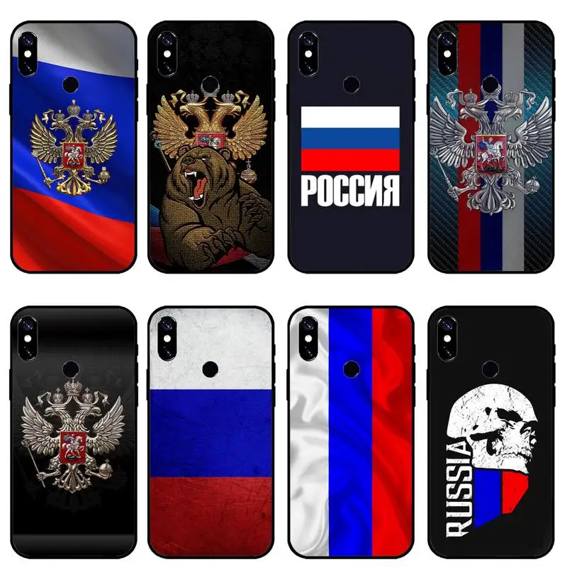 

Russian flag art eagle Phone Case For Xiaomi Redmi 7 8 9t a3Pro 9se k20 mi8 max3 lite 9 note 9s 10 pro cover