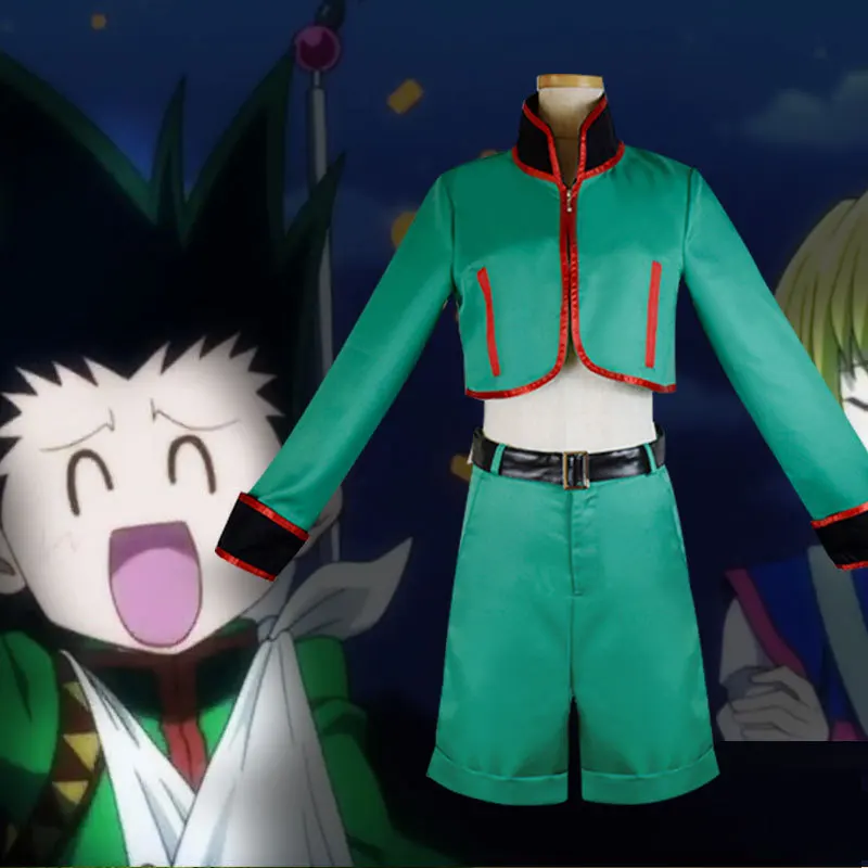 Костюм для косплея из аниме Hunter X Gon Freecss полный комплект топа брюк и пояса