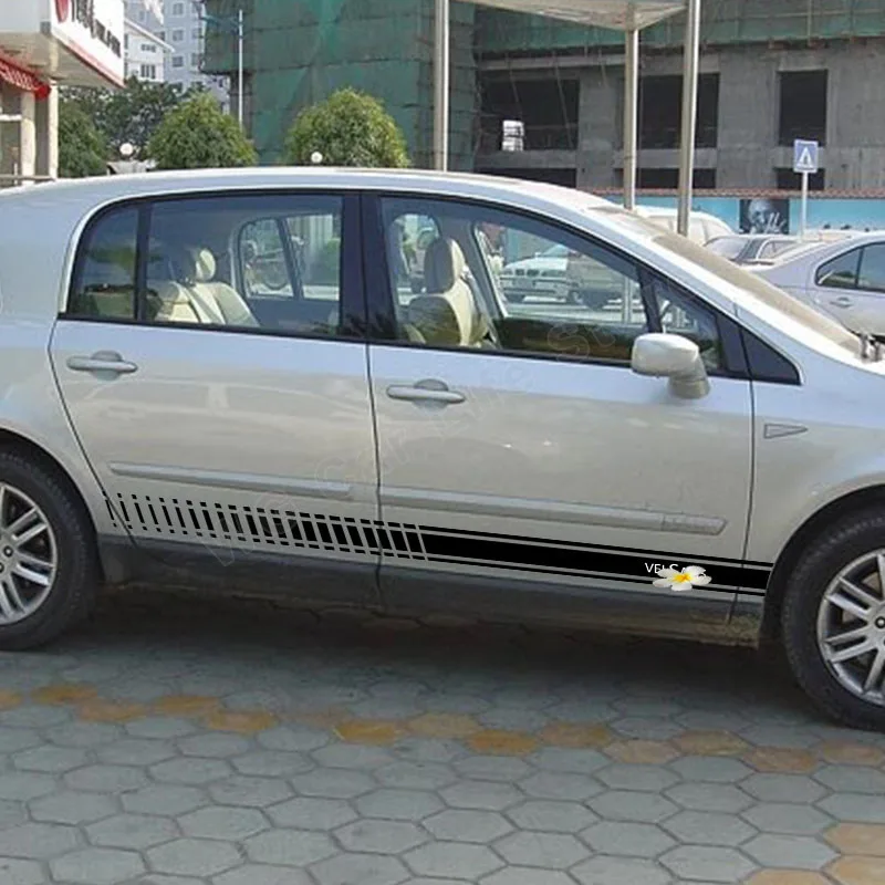

Автомобильная наклейка для Renault Velsatis, 2 шт., аксессуары «сделай сам», автомобильные гонки, спорт, длинная полоса, наклейка, наклейки для кузов...