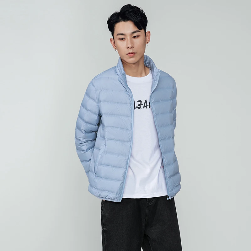 VOMIT модный мужской пуховик ультра-светильник осенний и зимний Повседневный