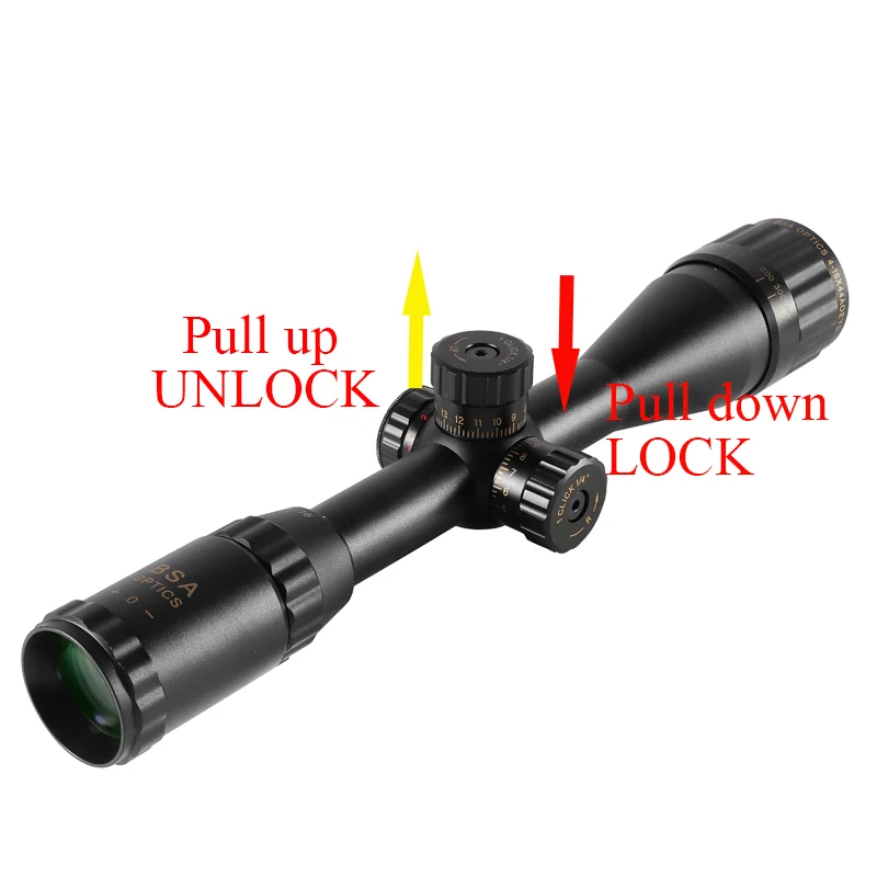 Оптический прицел BSA OPTICS 4-16x44 ST Регулируемый оптический с зеленым и красным