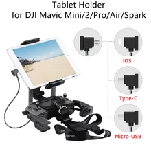 Tablet Holder Bracket for DJI Mavic Mini/2/SE/Pro/Air/Spark Drone Mount Stand Neck Lanyard Strap Stent for iPad Drone Accessory