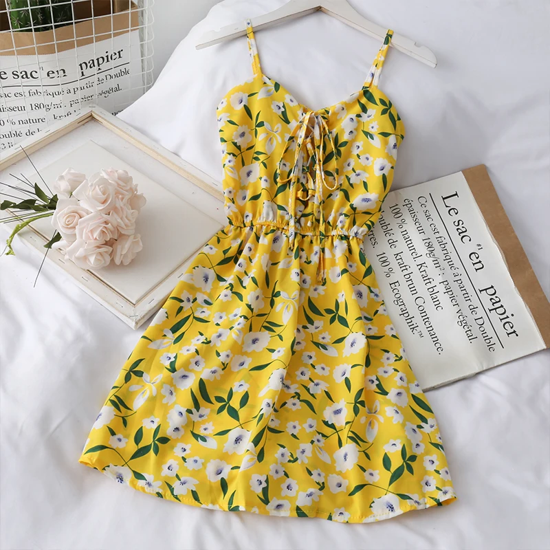 Women Sexy Bandage Playsuits New Summer Slim High Waist Shorts Romper Woman Vintage Floral Print Beach Overalls Jumpsuits |