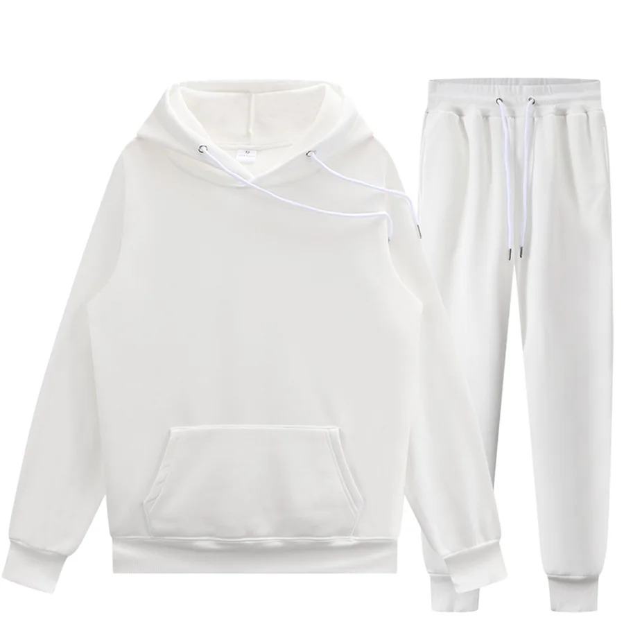 

winter hoodies suits men fashion Fleece red hoodie black Brand pants Casual Jogger suit tracksuit sweatshirt woman pullover