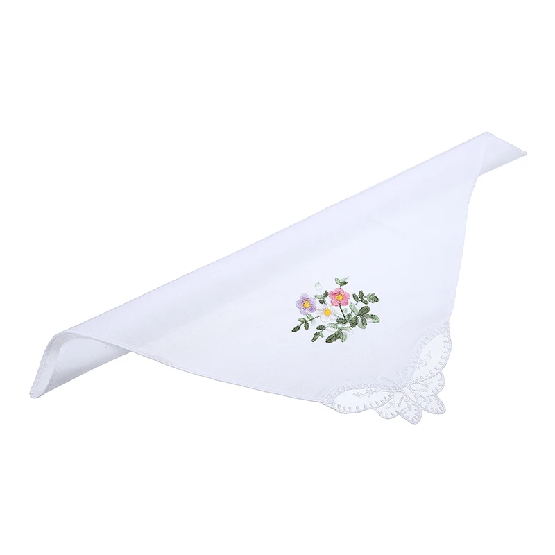 6 шт. детские кружевные бабочки с вышивкой|ladies handkerchiefs|handkerchiefs ladiesfloral handkerchiefs |