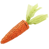 carrot shaped knot ropes pet cat toys safe chew toys for small dogs cats kitten molar biting playing products pet accessories
