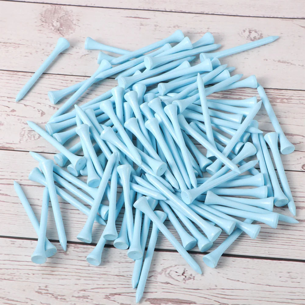 

100pcs 7cm Length Yards Wooden Tees for Outdoor Sports (Red)
