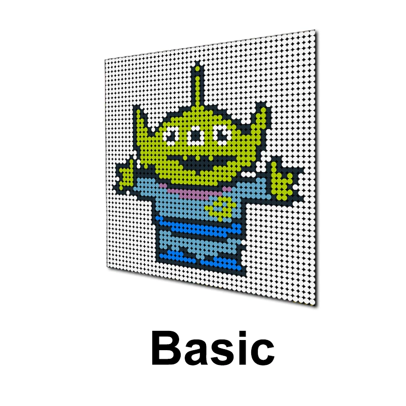 

MOC Animal Art Pixel Series Cartoons Mouse Toys DIY Building Blocks Bricks Set Educational Famous Movie Cartoons Gift Kids Toys