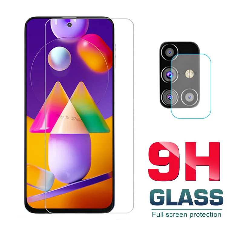 

Закаленное защитное стекло с полным покрытием для Samsung M31S, Защита экрана для Samsung Galaxy M31S M31, стеклянная пленка для объектива камеры