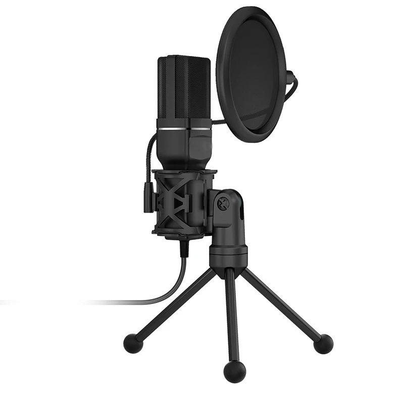 Xoaoa SF-777 компьютерный конденсаторный микрофон для игры/записи/музыкальных инструментов/интервью с анти-распылительным кронштейном USB Mic