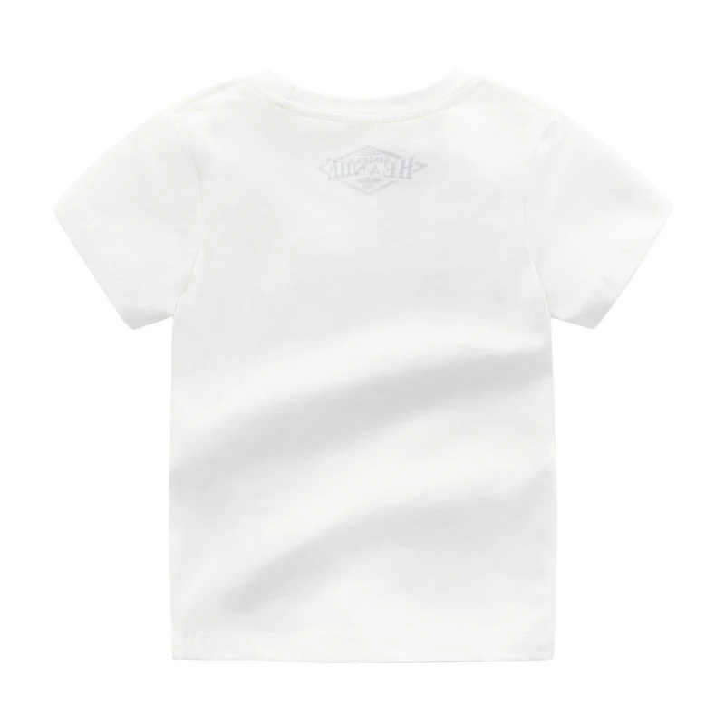 Детская футболка с короткими рукавами хлопковая Футболка буквенным принтом для