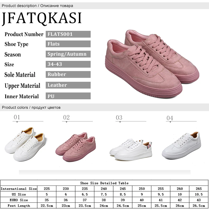 

Women Flats White Sneakers Platform Spring Autumn Casual Shoes Thick Bottom Woman Lace Up Plus Size Female Shoes 2019 New Style