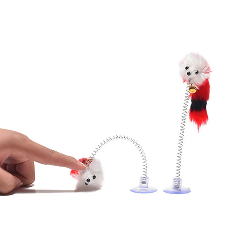 Игрушки для кошек забавные Эластичные с перьями 20 х10 см котенок игрушка домашних