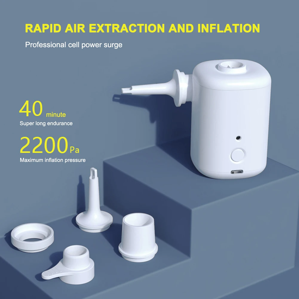 

Электрический надувной насос, ультралегкий Электрический мини-насос с USB, уличный лодочный надувной насос, туристический матрас, инструмен...