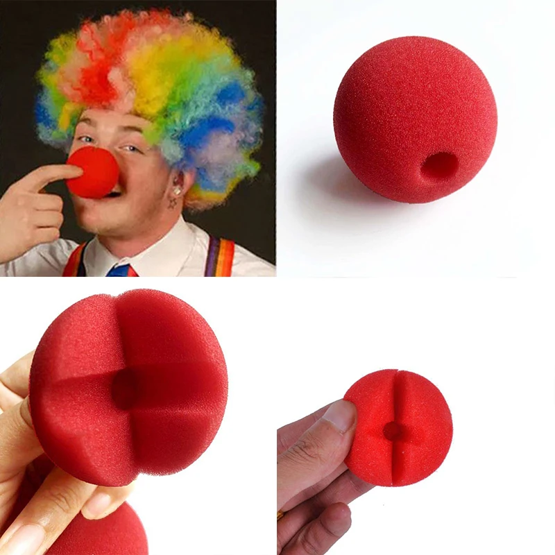 

CIRCUS CLOWN COSTUME ACCESSORY 12 NEW RED FOAM CARNIVAL PARTY FAVORS CLOWN NOSES