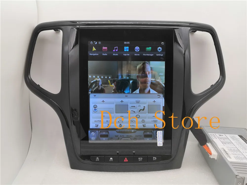 10,4 дюймов вертикальный экран Tesla стиль Android 8,1 автомобильный DVD gps плеер для Jeep Grand Cherokee 2012- px6 carplay радио navi