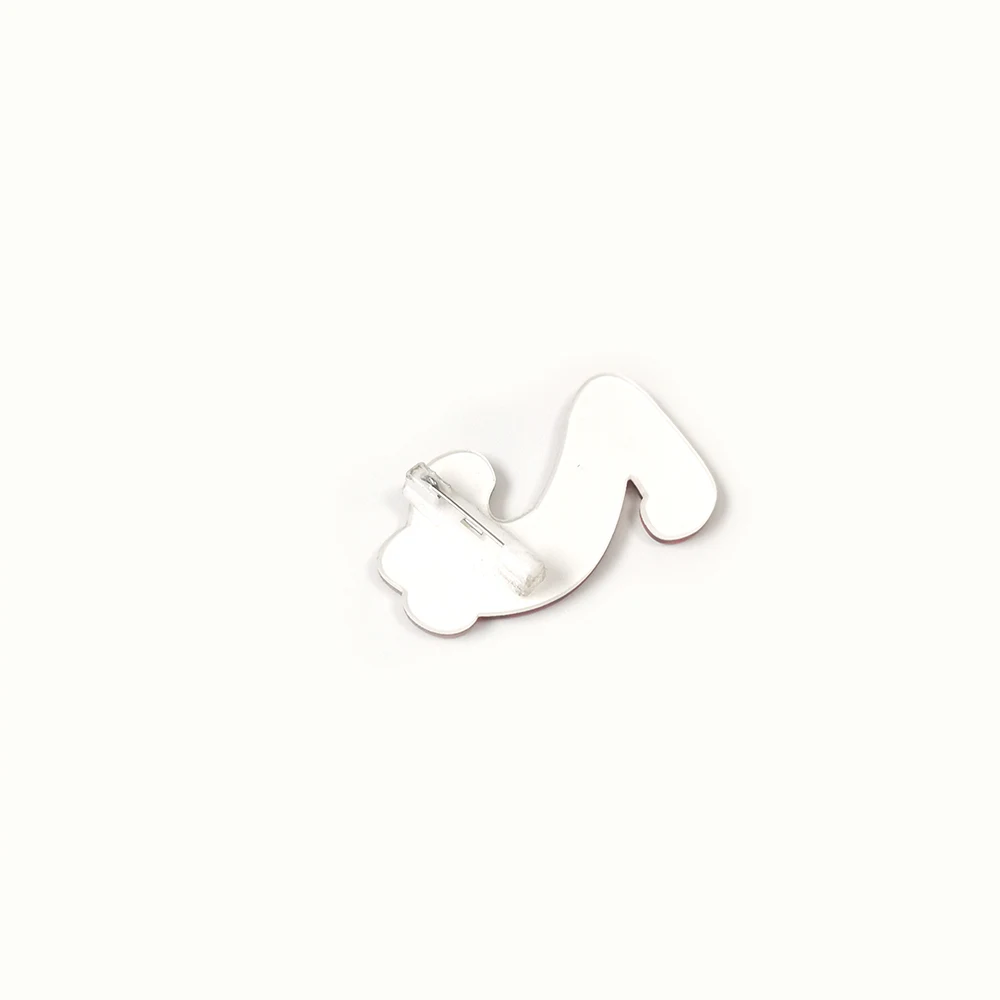 

Fashion Acrylic Animal Brooch Vintage Jewelry Badges Cartoon Fog Arabic Numerals 2 Lapel Pins For Backpacks Shirt Scarf Buckle
