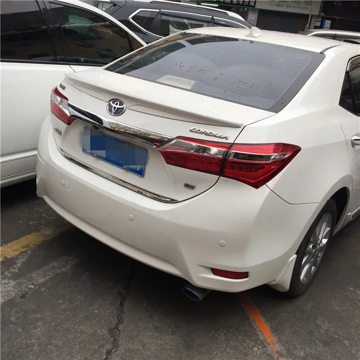 Спойлер для TOYOTA Corolla 2014-2017 высококачественный спойлер из АБС-пластика заднего