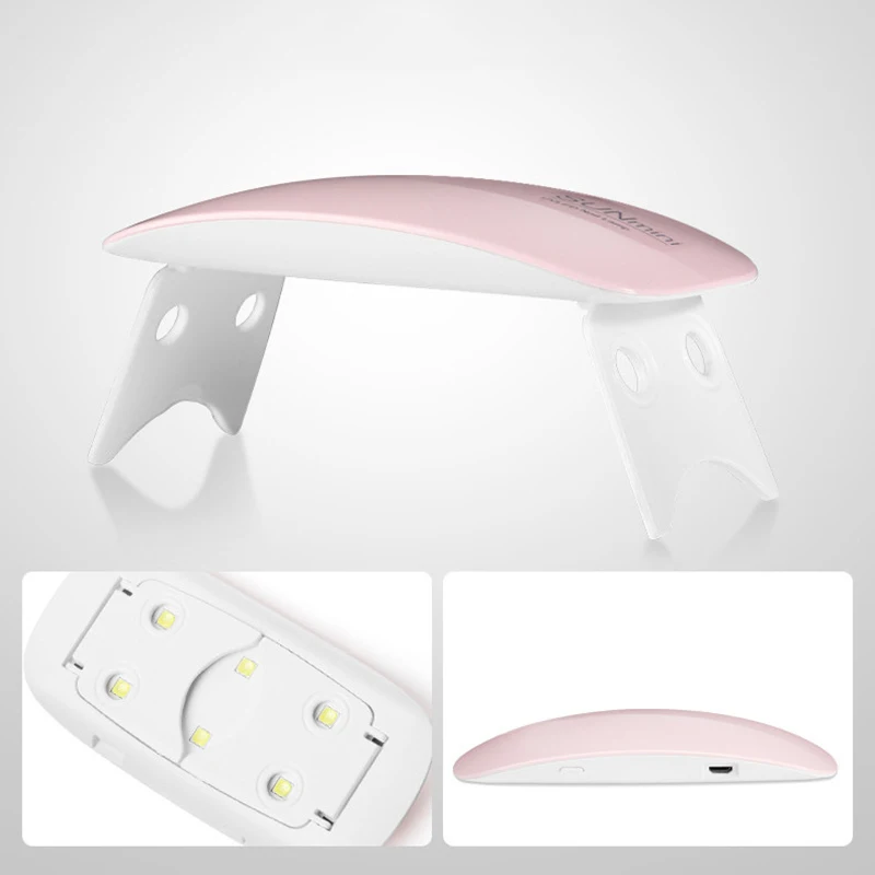 6 Вт Сушилка для ногтей Светодиодный УФ лампа Портативный USB гель Лаки машина