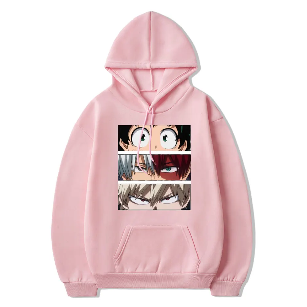 

My Hero Academia Hoodies Men Women Casual Loose Sweatshirts Japanese Cartoon Oversized Hoodie Comfortable Creativity Streetwear