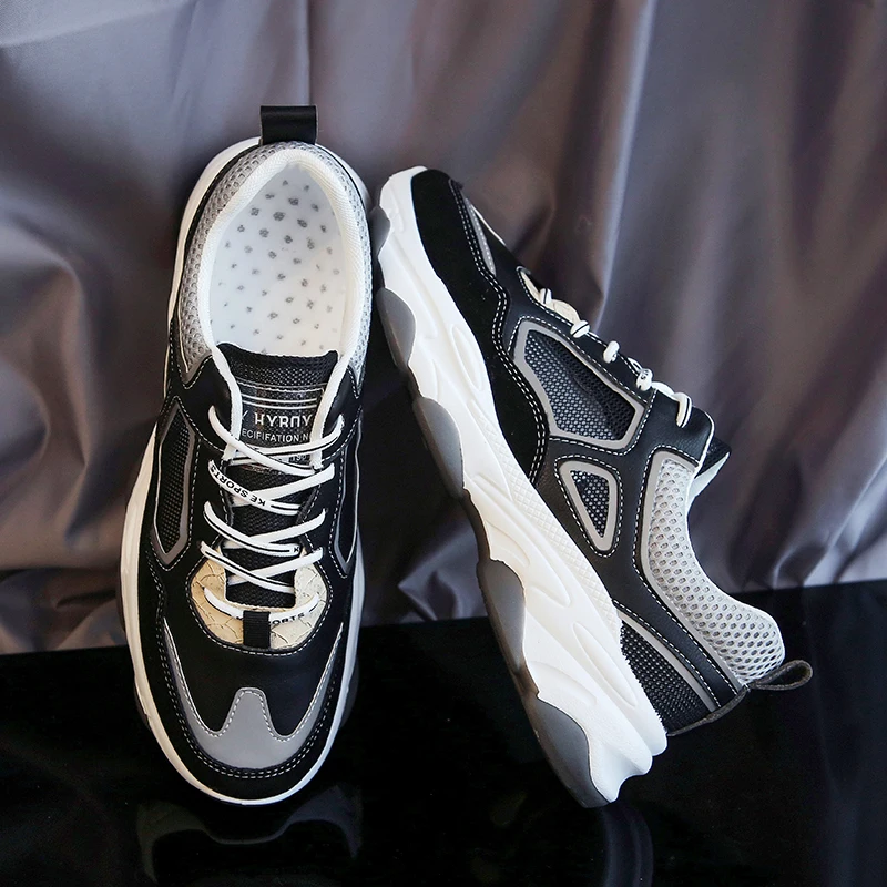 

Men's Casual Shoes Lace-up Lightweight Comfortable Breathable Zapatillas Hombre 2020 Newest Mesh Men Sneakers Chaussure Homme