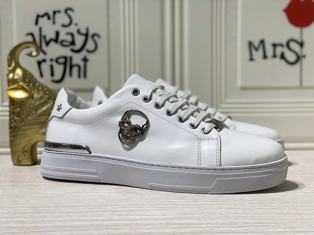 

Top Quality Philipp Plein Men's Leather Casual Shoes for Fashion Running Shoes Casual Shoes Outdoor Sports Shoes Sneakers PPM030