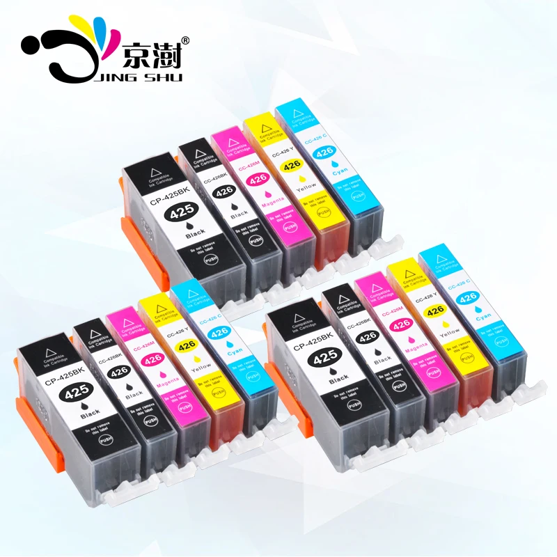 Чернильный картридж для canon 15 шт. совместимый с 425 426 сменный pixma MG5140 MG5240 MG6140 MG6240 MX714