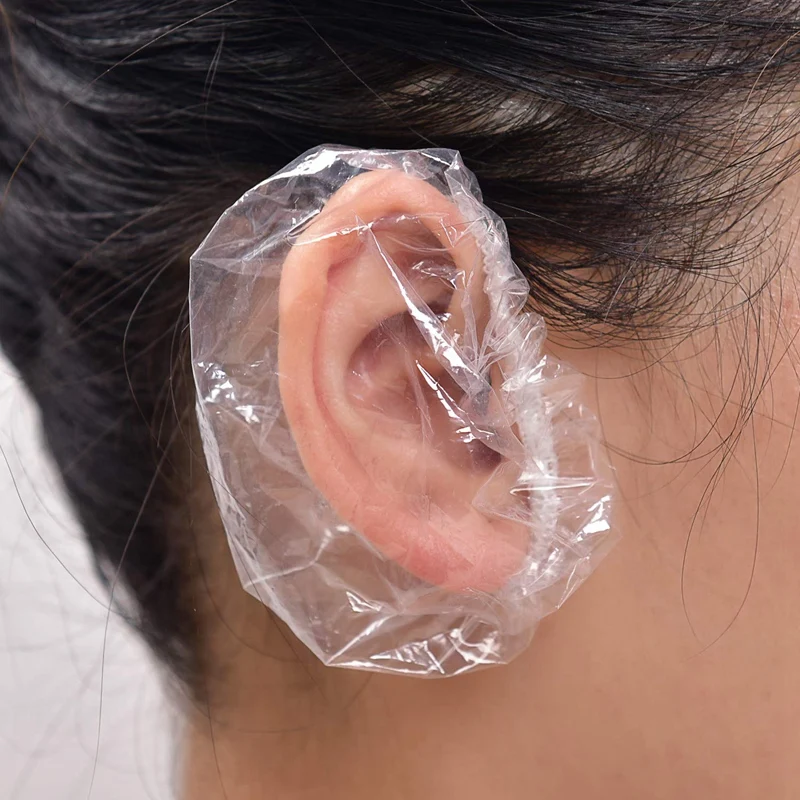 Одноразовые протекторы для ушей прозрачные водонепроницаемые накладки душа