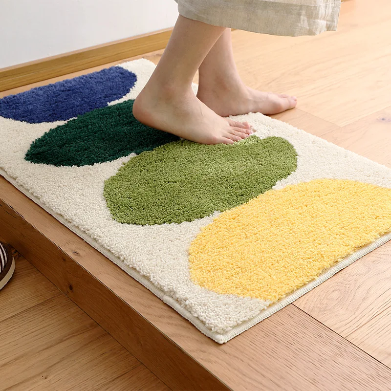 

Bathroom Mat Non Slip Absorbent Microfiber Living Room Bedroom Colorful Lemon Rectangle Mat tapetes de cozinha home decoration