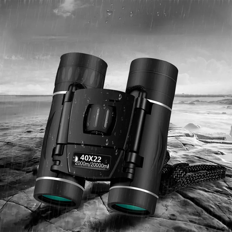 

40x22 Mini Telescope Folding Binoculars With Low Light Night Vision For Outdoor Bird Watching Travelling Hunting Camping 2000M