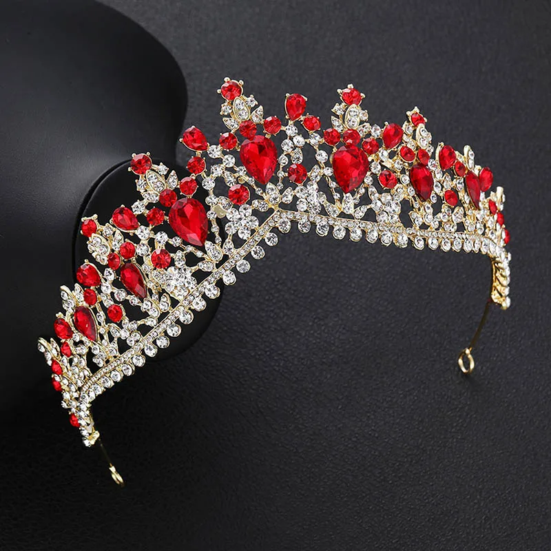 Тиара Стразы ручной работы винтажная роскошная большая корона гребень для волос