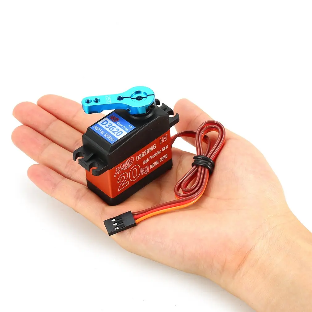 

1pc HDKJ D3620MG 20KG 180 Degree Waterproof Metal Steering Digital Metal Gear Core Servo with High Torque for RC Car Boat