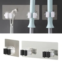 adhesive multi purpose hooks wall mounted mop organizer holder rackbrush broom hanger hook kitchen bathroom strong hooks