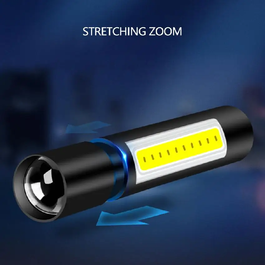 

Outdoor Activities Lightweight Portable Flashlight Rechargeable Zoomable LED Flashlight