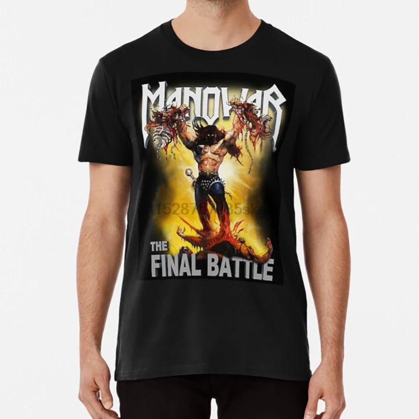Manowar финальная битва футболка мановар группа металлический manowar мир музыкальный