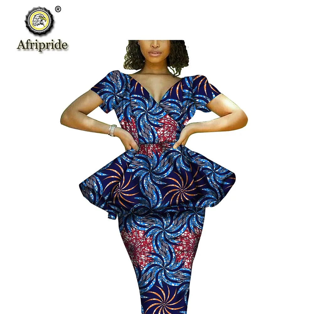 Африканский комплект из 2 предметов для женщин топы Дашики и набор с принтом на