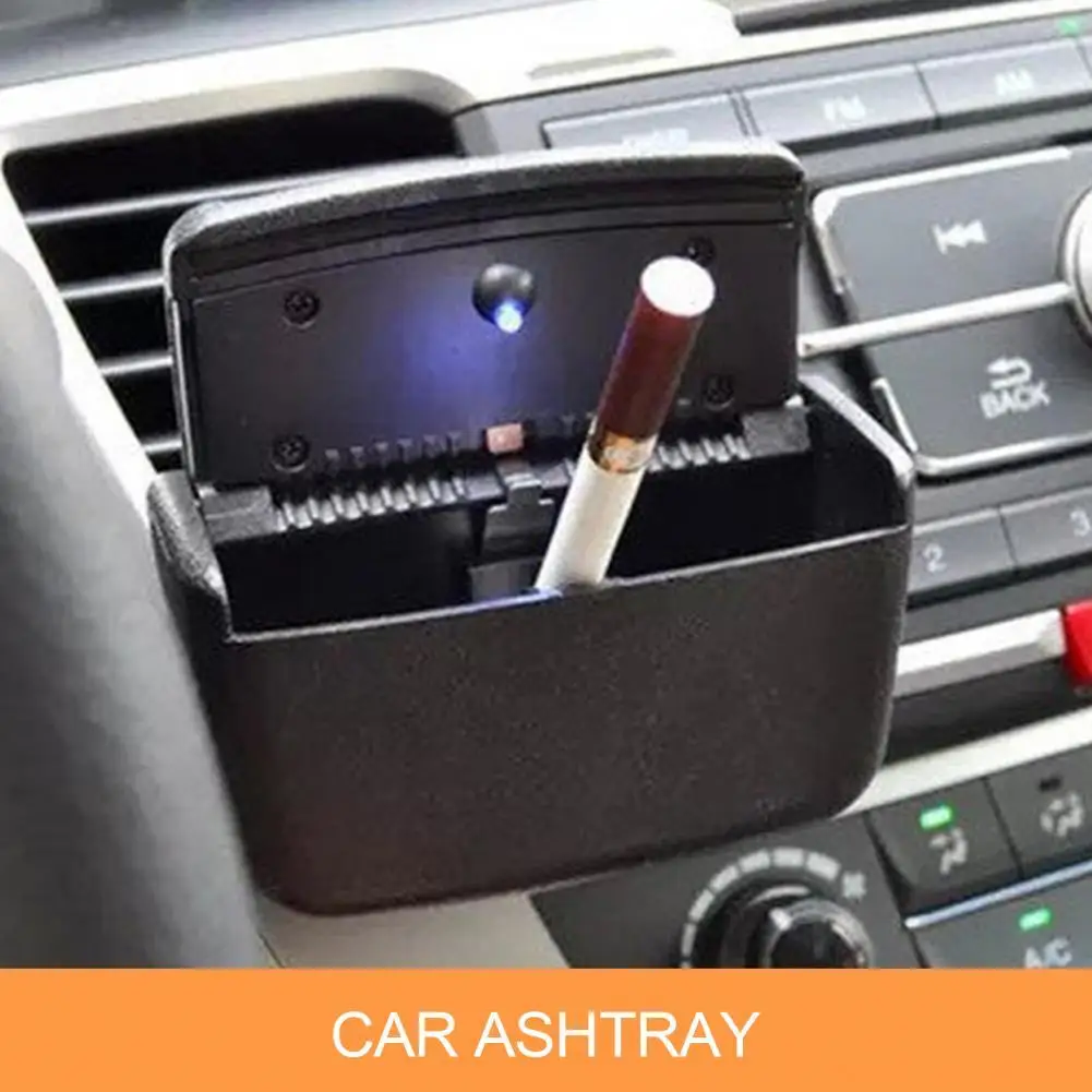 

Universal Car Air Outlet Ashtray Multi Use LED Cigarettes Ash Collector Trash Can