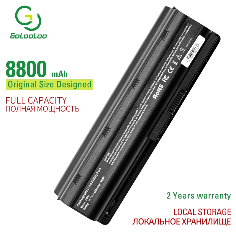 Аккумуляторная батарея Golooloo 12 ячеек для ноутбука HP ПК Pavilion g4 g7 dv3-4000/4100/4200 4100 dv5 3100
