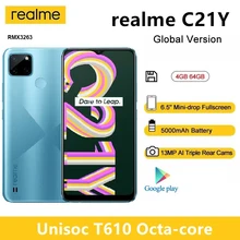 realme C21Y Russian Version 4GB 64GB Smartphone Octa-core 6.5inch HD Display 5000mAh Massive Battery 13MP AI Triple Camera Phone (1)