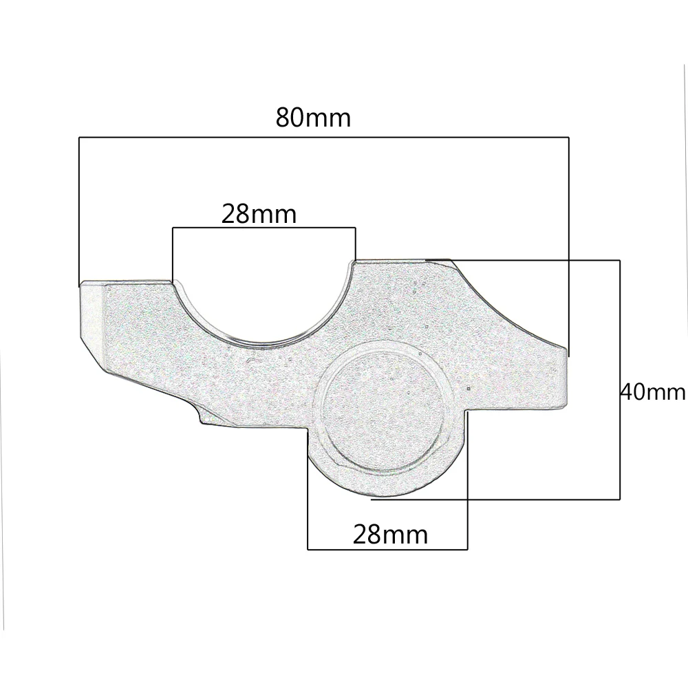 Moto Manubrio Riser Per 1 1/8 дюйма 28 мм Grasso Morsetto для BMW DUcati Aprilia Victory Triumph Daytona 675 Cafe Racer|Накладки и