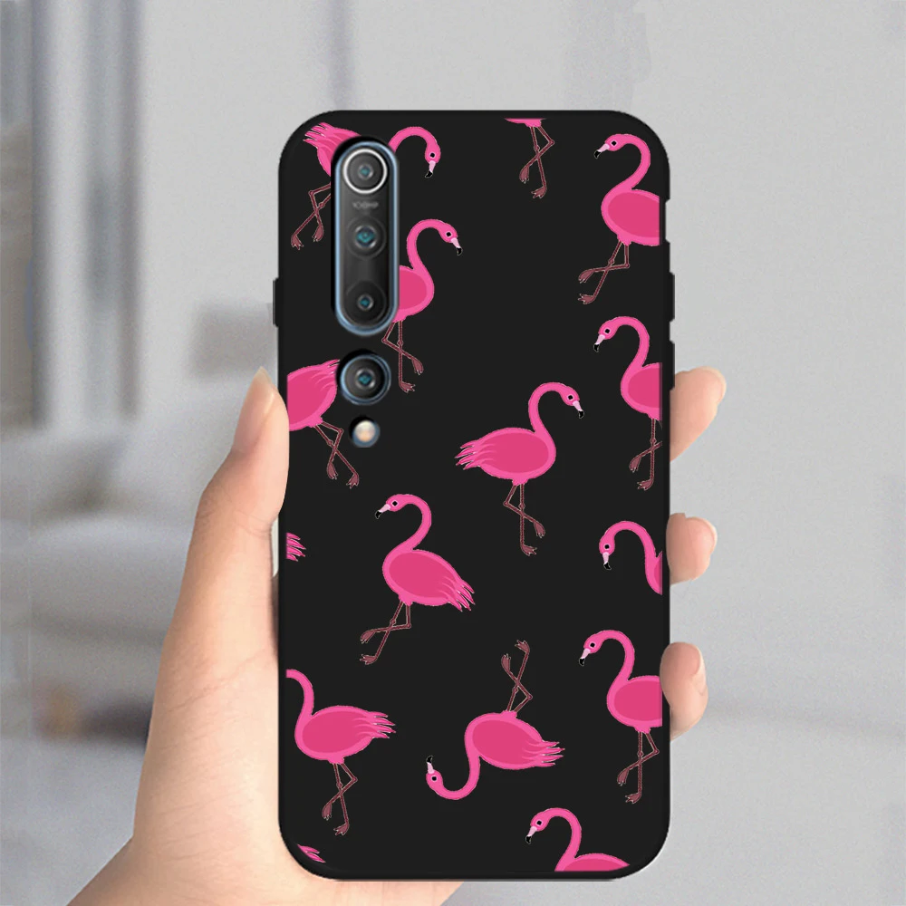 

Lovely Flamingo Case For Xiaomi Redmi Note 10 9 8 7 8T Pro 9 8A 9S K30S MI Note 11 10 9 10T 9T Pro Lite F1 Soft TPU Phone Fundas
