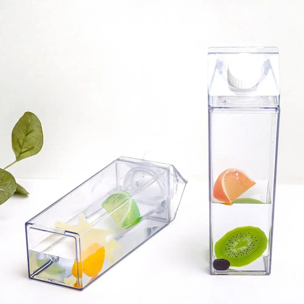 Бутылка для воды из картонного картона 500 мл прозрачный дизайн портативная