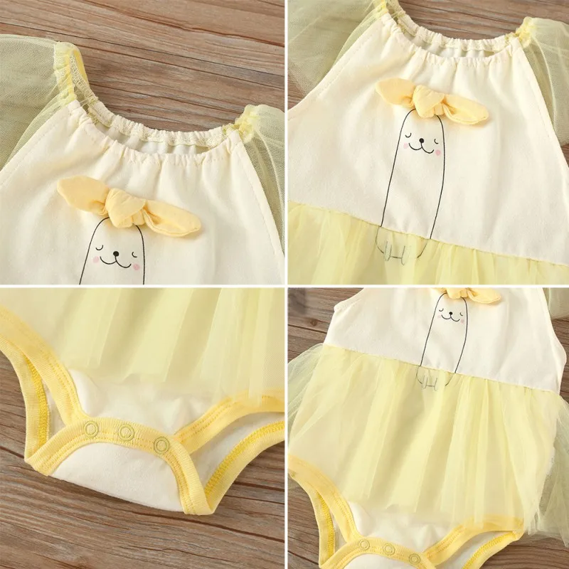 

Summer Newborn Girls Rompers Set Sleeveless Cute Animal Print Soft Touch Romper Dress Jumpsuit With Headband One-Pieces New