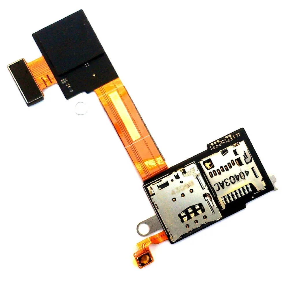 

SIM And Micro SD Memory Card Tray Holder Contact Flex Cable For Sony Xperia M2 E2303 D2305 D2306