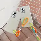 Чехол для Infinix Note 11 Pro, цветной ремешок на запястье, прозрачный силиконовый чехол для Note 11S, 10 Pro, 8, 7 Lite, мягкий чехол для INFINIX Smart 6