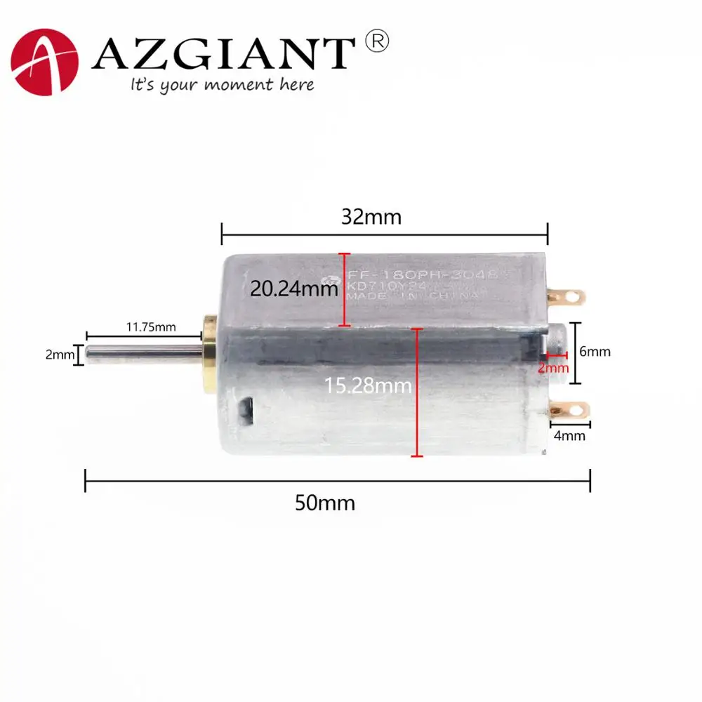

AZGIANT микро двигатель постоянного тока 3V 6V Высокая Скорость Mabuchi электрическая зубная щетка мотор машинки для стрижки волос ногтей дрель для ...