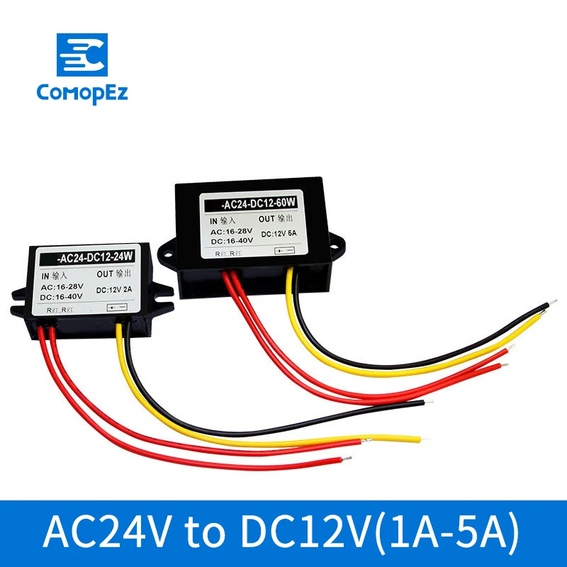 AC DC Converter 24V to 12V Step Down Buck Module Rectifier Monitoring Camera Power Supply Golfs Carts Voltage Convereter | Обустройство